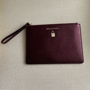 Michael Kors leather clutch purse